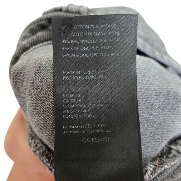 Free People Stillwater Low Rise Slim Flare Jeans Gray Size 30 - Picture 12 of 12